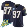 Men’s Chargers Vapor Limited Jersey V2 – All Stitched – Navy – Joey Bosa