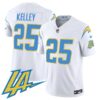 Men’s Chargers Vapor Limited Jersey V2 – All Stitched – White – Joshua Kelley
