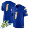 Men’s Chargers Vapor Limited Jersey V2 – All Stitched – Royal – #1 Team