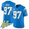 Men’s Chargers Vapor Limited Jersey V2 – All Stitched – Powder Blue – Joey Bosa