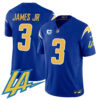 Men’s Chargers Vapor Limited Jersey V2 – All Stitched – Royal – Derwin James Jr.