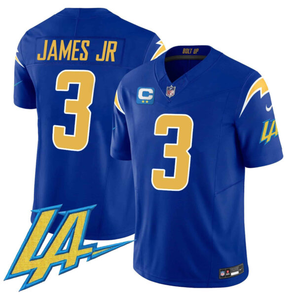 Men’s Chargers Vapor Limited Jersey V2 – All Stitched – Royal – Derwin James Jr.