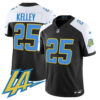 Men’s Chargers Vapor Limited Jersey V2 – All Stitched – Black Alternate – Joshua Kelley