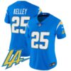 Women’s Chargers Vapor Limited Jersey V2 – All Stitched – Powder Blue – Joshua Kelley