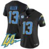 Women’s Chargers Vapor Limited Jersey V2 – All Stitched – Black – Keenan Allen