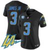 Women’s Chargers Vapor Limited Jersey V2 – All Stitched – Black – Derwin James Jr.
