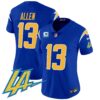 Women’s Chargers Vapor Limited Jersey V2 – All Stitched – Royal – Keenan Allen