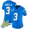 Women’s Chargers Vapor Limited Jersey V2 – All Stitched – Powder Blue – Derwin James Jr.