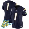 Women’s Chargers Vapor Limited Jersey V2 – All Stitched – Navy – #1 Team
