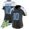 Women’s Chargers Vapor Limited Jersey V2 – All Stitched – Black Alternate – Justin Herbert