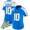 Women’s Chargers Vapor Limited Jersey V2 – All Stitched – Blue Alternate – Justin Herbert