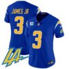 Women’s Chargers Vapor Limited Jersey V2 – All Stitched – Royal – Derwin James Jr.