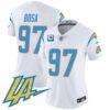 Women’s Chargers Vapor Limited Jersey V2 – All Stitched – White – Joey Bosa