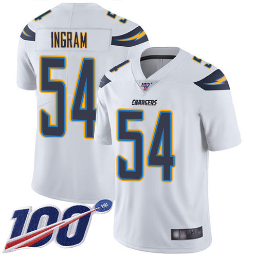 Nike Chargers #54 Melvin Ingram White Men’s Stitched NFL 100th Season Vapor Limited Jersey