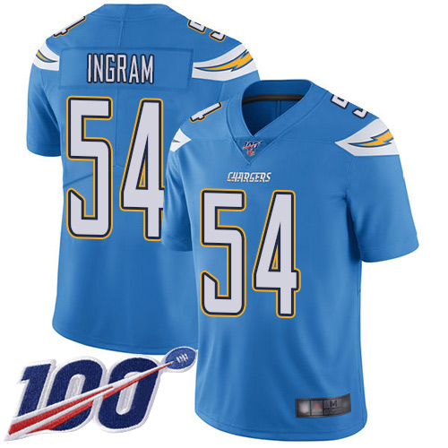 Nike Chargers #54 Melvin Ingram Electric Blue Alternate Men’s Stitched NFL 100th Season Vapor Limited Jersey
