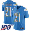 Nike Chargers #21 LaDainian Tomlinson Electric Blue Alternate Men’s Stitched NFL 100th Season Vapor Limited Jersey