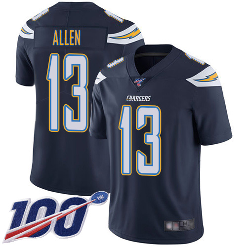 Nike Chargers #13 Keenan Allen Navy Blue Team Color Men’s Stitched NFL 100th Season Vapor Limited Jersey