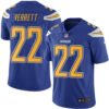 Nike Chargers #22 Jason Verrett Electric Blue Men’s Stitched NFL Limited Rush Jersey