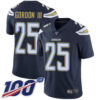 Chargers #25 Melvin Gordon III Navy Blue Team Color Men’s Stitched Football 100th Season Vapor Limited Jersey
