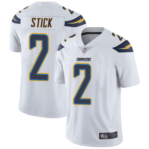 Chargers #2 Easton Stick White Men’s Stitched Football Vapor Untouchable Limited Jersey