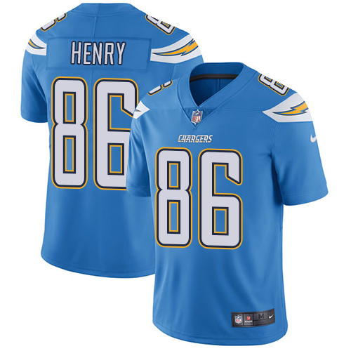 Nike San Diego Chargers #86 Hunter Henry Electric Blue Alternate Men’s Stitched NFL Vapor Untouchable Limited Jersey