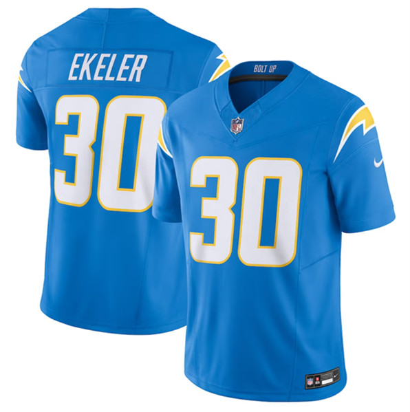 Men’s Los Angeles Chargers #30 Austin Ekeler Blue 2023 F.U.S.E. Vapor Untouchable Limited Stitched Jersey