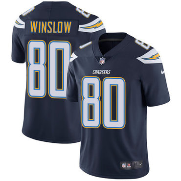 Nike San Diego Chargers #80 Kellen Winslow Navy Blue Team Color Men’s Stitched NFL Vapor Untouchable Limited Jersey