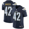 Men’s Nike Los Angeles Chargers #42 Uchenna Nwosu Navy Blue Team Color Stitched NFL Vapor Untouchable Limited Jersey