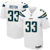 Nike Chargers #33 Tre Boston White Men’s Stitched NFL New Elite Jersey