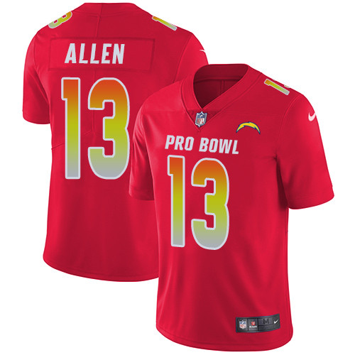 Nike Los Angeles Chargers #13 Keenan Allen Red Men’s Stitched NFL Limited AFC 2019 Pro Bowl Jersey