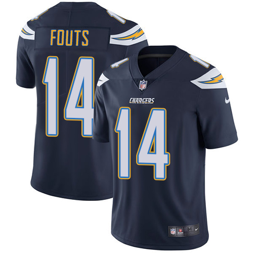 Nike San Diego Chargers #14 Dan Fouts Navy Blue Team Color Men’s Stitched NFL Vapor Untouchable Limited Jersey