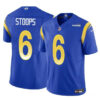 Los Angeles Rams #6 Drake Stoops Blue 2024 Draft FUSE Vapor Untouchable Jersey