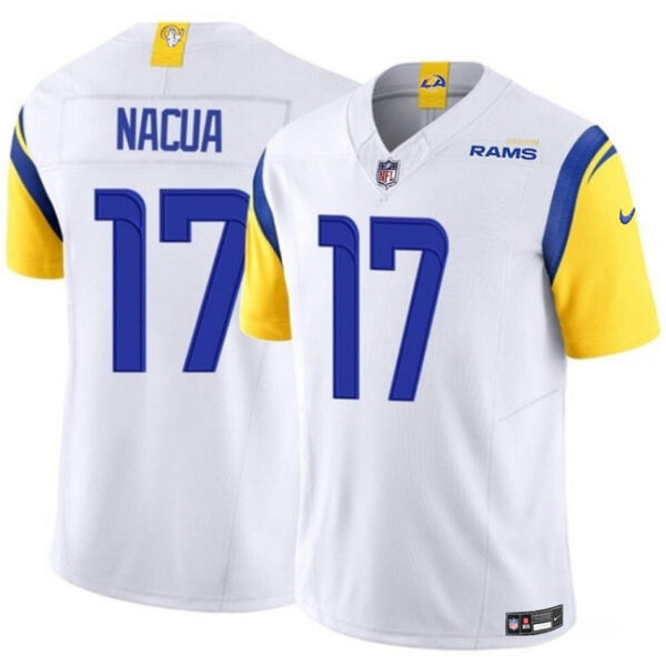 Youth Los Angeles Rams #17 Puka Nacua White 2023 FUSE Vapor Untouchable Limited Jersey