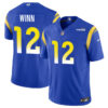 Los Angeles Rams #12 Dresser Winn Blue 2023 FUSE Vapor Untouchable Stitched Jersey