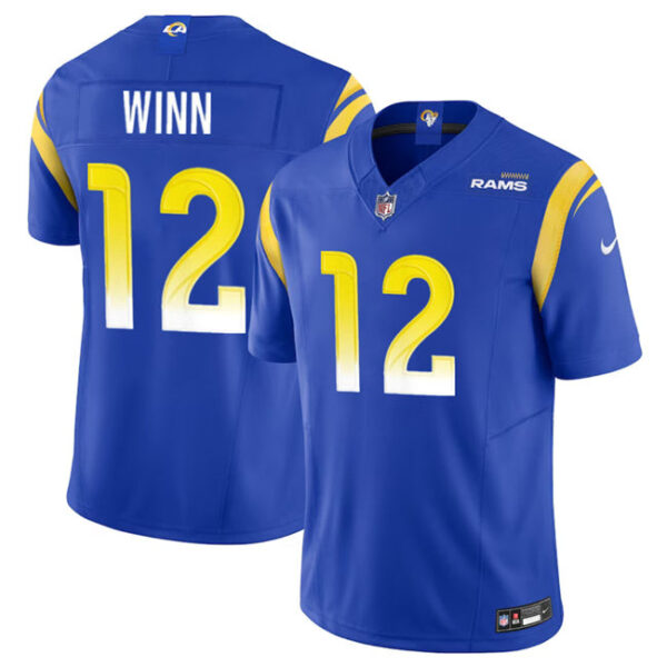 Los Angeles Rams #12 Dresser Winn Blue 2023 FUSE Vapor Untouchable Stitched Jersey