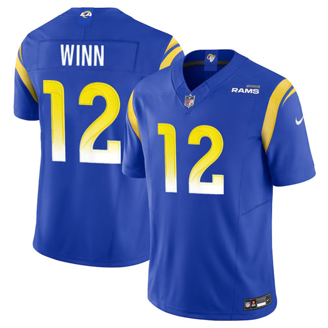 Los Angeles Rams #12 Dresser Winn Blue 2023 FUSE Vapor Untouchable Stitched Jersey