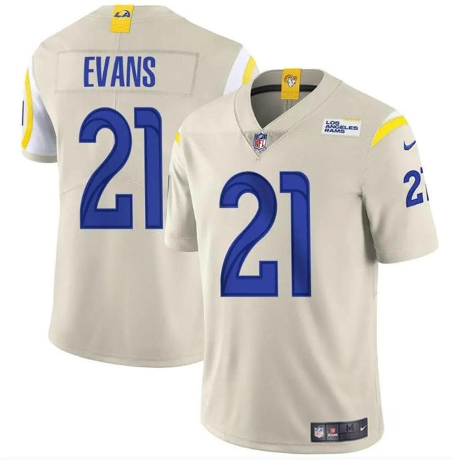 Los Angeles Rams #21 Zach Evans Bone 2024 Vapor Untouchable Stitched Football Jersey