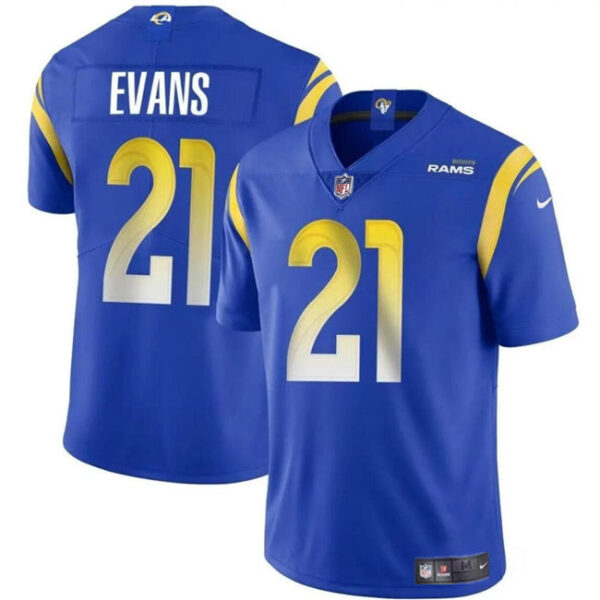 Los Angeles Rams #21 Zach Evans Blue 2024 Vapor Untouchable Stitched Football Jersey
