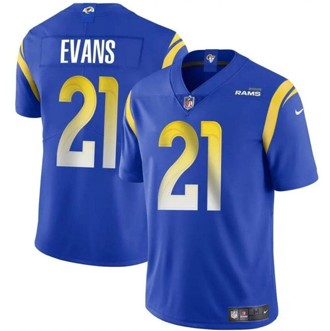 Los Angeles Rams #21 Zach Evans Blue 2024 Vapor Untouchable Stitched Football Jersey