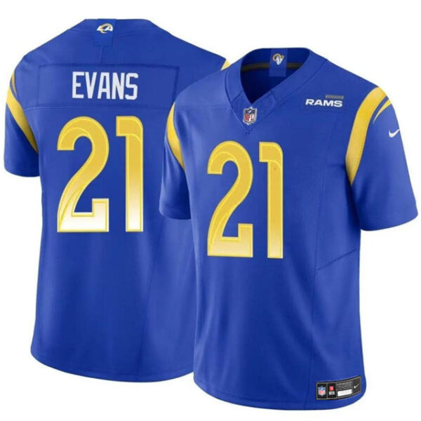 Los Angeles Rams #21 Zach Evans Blue 2024 FUSE Vapor Untouchable Stitched Jersey