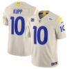 Los Angeles Rams #10 Cooper Kupp Bone 2024 FUSE With 4 Star C Patch Vapor Jersey