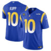 Los Angeles Rams #10 Cooper Kupp Royal 2024 FUSE With 4 Star C Patch Vapor Jersey