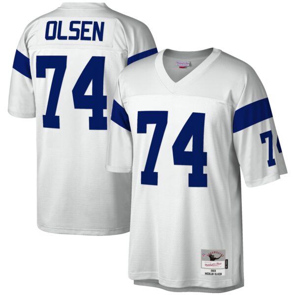 Merlin Olsen Los Angeles Rams Mitchell Ness Legacy Replica Jersey White