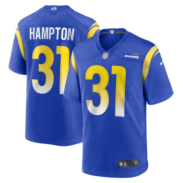 Nick Hampton Los Angeles Rams Nike Home Game Jersey Royal