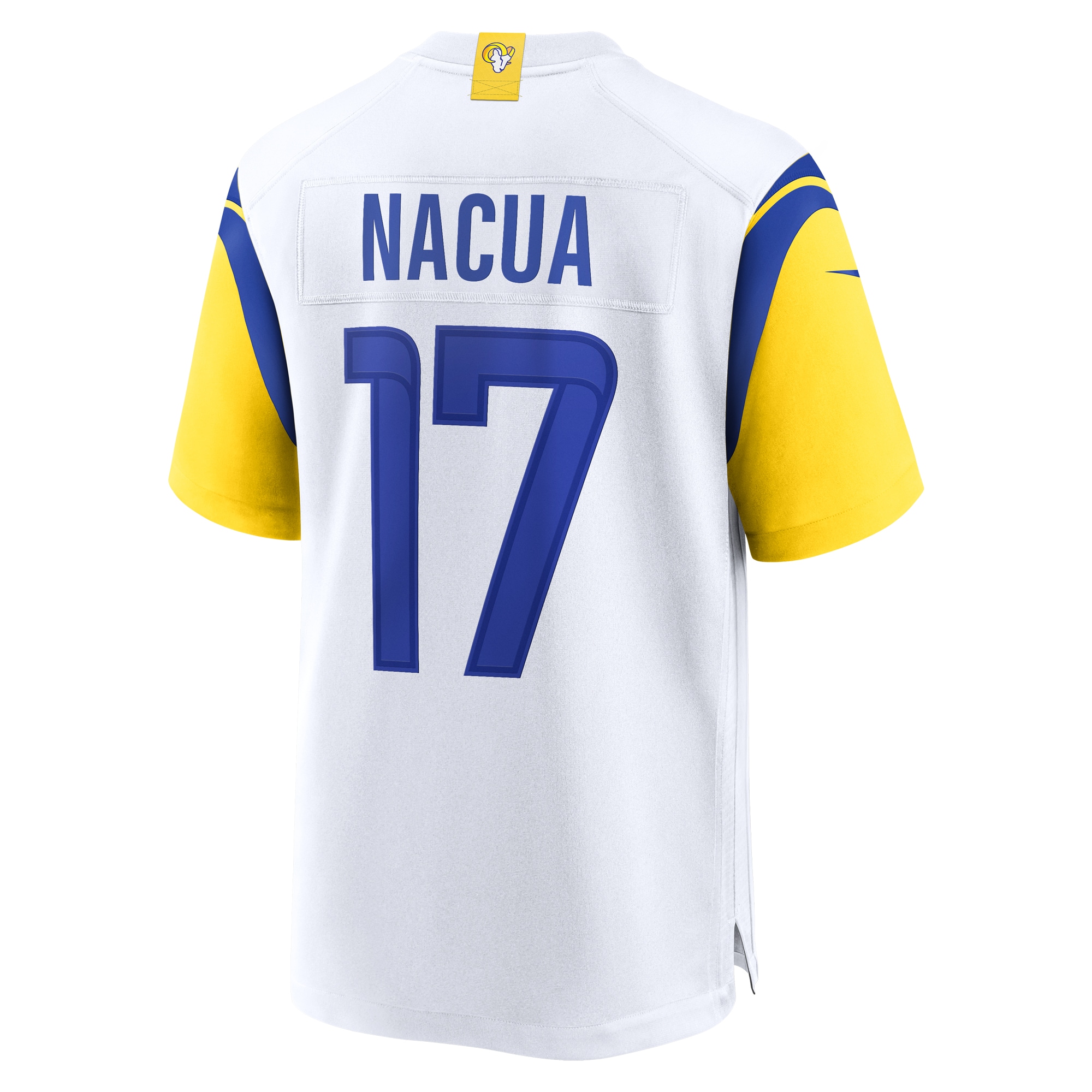 Puka Nacua Los Angeles Rams Nike Game Jersey White - Image 3