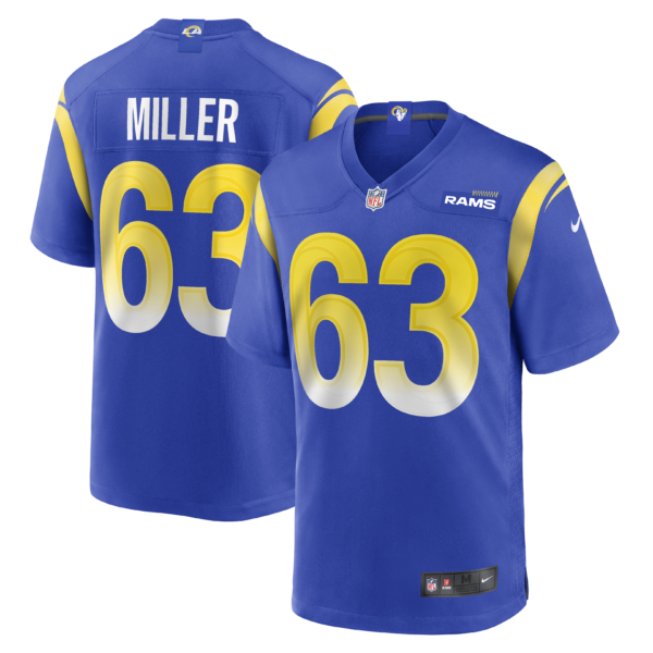 Grant Miller Los Angeles Rams Nike Game Jersey Royal