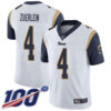 Nike Rams #4 Greg Zuerlein White Men’s Stitched NFL 100th Season Vapor Limited Jersey