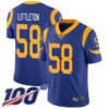 Nike Rams #58 Cory Littleton Royal Blue Alternate Men’s Stitched NFL 100th Season Vapor Limited Jersey