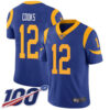Nike Rams #12 Brandin Cooks Royal Blue Alternate Men’s Stitched NFL 100th Season Vapor Limited Jersey