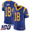 Nike Rams #18 Cooper Kupp Royal Blue Alternate Men’s Stitched NFL 100th Season Vapor Limited Jersey